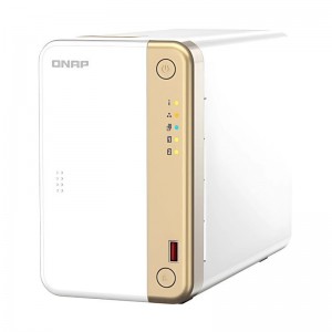 NAS Qnap TS-262 2 Baías CPU 2-Core Intel Celeron N4505 RAM 4GB DDR4
