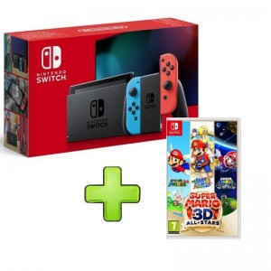 Consola Nintendo Switch V2 Azul/Vermelha + Super Mario 3D All Stars