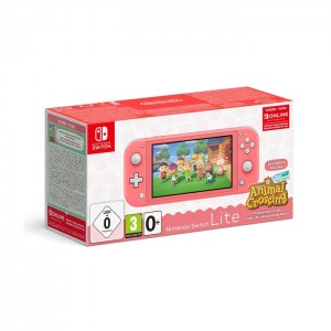 Consola Nintendo Switch Lite Coral + Animal Crossing: New Horizons