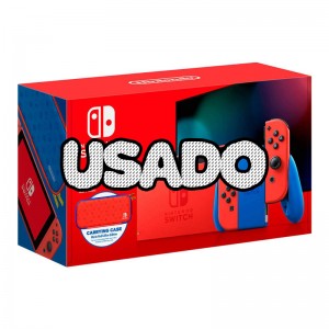 Consola Nintendo Switch V2 2019 Mario Red & Blue Edition USADO (1 ano de garantia)