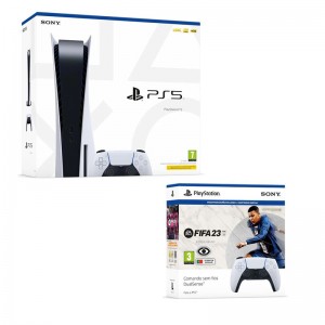 Consola Sony PlayStation 5 Standard 825GB + 2º Comando PS5 DualSense + FIFA 23 (Jogo Digital)