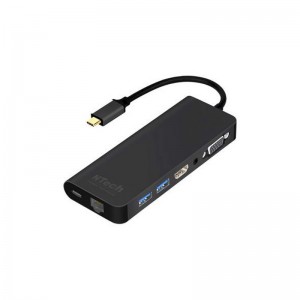 Hub NTECH Multimédia USB Tipo-C HDMI e Ethernet