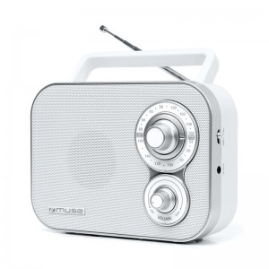 Rádio Portátil MUSE M-051 RW Portable Radio FM White