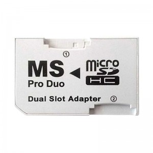 Adaptador Dual Micro SD SDHC para Memory Stick Pro Duo
