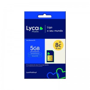 Cartão SIM Lycamobile Nacional XS