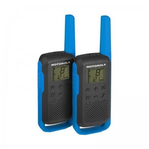 Walkie Talkie Motorola TLKR T62 (16 Canais, 8Km) Azul - Pack 2 USADO (1 ano de garantia)