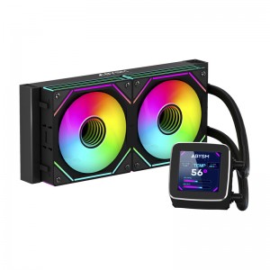 Water Cooler Abysm Gaming Oceanic 240 ARGB com LCD 2.8" Black