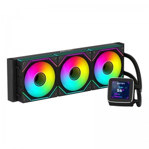 Water Cooler Abysm Gaming Oceanic 360 ARGB com LCD 2.8" Black