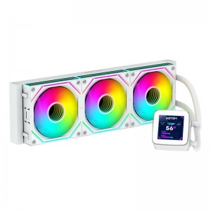 Water Cooler Abysm Gaming Oceanic 360 ARGB com LCD 2.8" White
