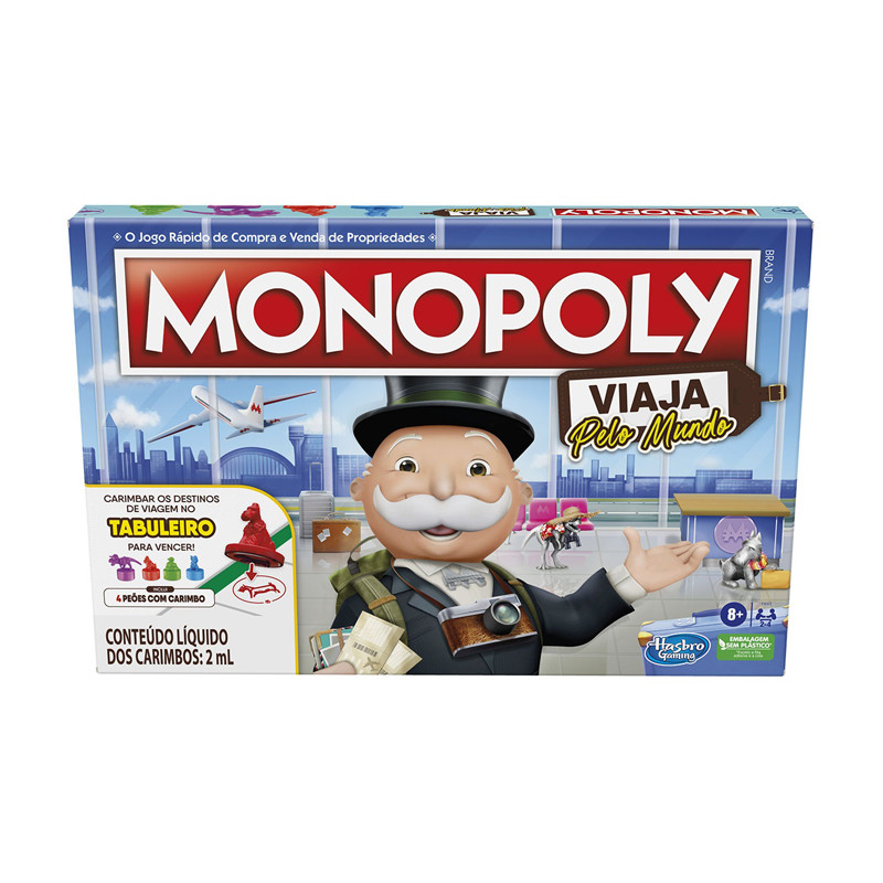 Jogo de Tabuleiro Hasbro Monopoly Viaja pelo Mundo