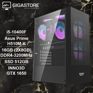 Desktop Gaming i5-10400F GTX 1650 16GB RAM 512GB SSD W11