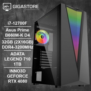 Desktop Gaming i7-12700F RTX 4080 32GB RAM 1TB SSD W11