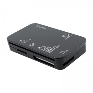 CoolBox Leitor de Cartões Externo + Adaptador USB-A para USB-C