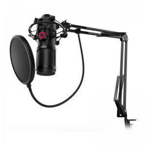 Microfone Condensador Cardióide Krom Kapsule 96Khz 24-bit USB