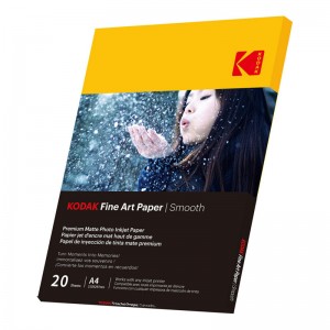 Papel Fotográfico KODAK Fine Art Smooth A4 230 g/m² Branco