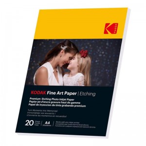 Papel Fotográfico KODAK Fine Art Etching A4 210 g/m² Branco