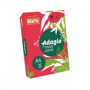 Papel Fotocópia Adagio A4 Vermelho Intenso