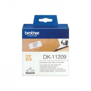 Rolo de Etiquetas Pré-cortadas Brother DK-11209 para Impressora