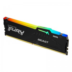 Memória RAM Kingston Fury Beast RGB 16GB (1x16GB) DDR5-6000MHz CL30