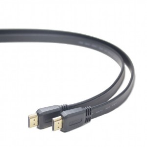 Cabo HDMI 2.0 4K 60Hz Gembird CC-HDMI4F-6 Flat Cable com Ethernet 1.8m
